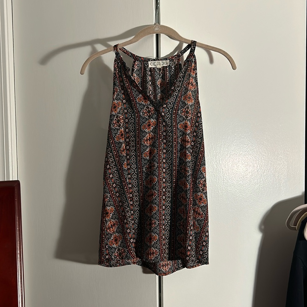 Pink Rose flowy top - Picture 1 of 5